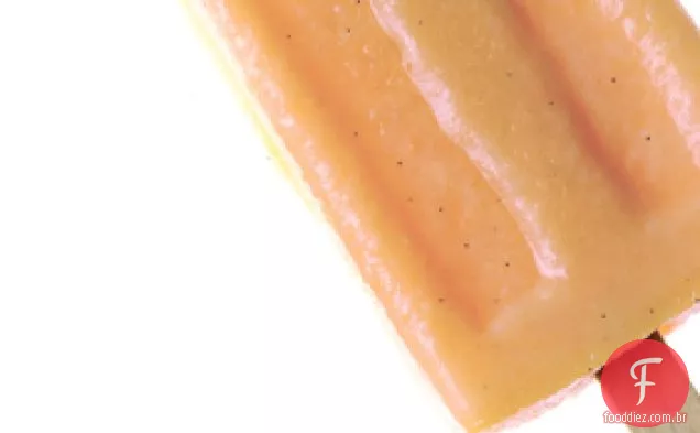 Pêssego-Baunilha Creme Pops