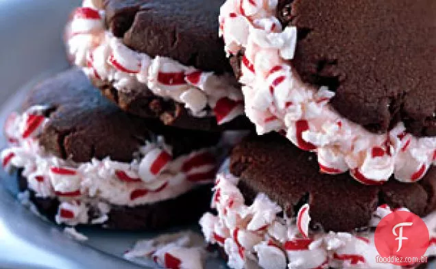 Chocolate Candy Cane Cookies