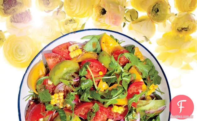 Salada de tomate e milho
