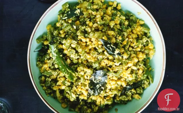 Feijão verde, milho e Coco salteados (Thoren)