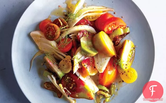 Salada de tomate em herança com Erva-Doce em conserva