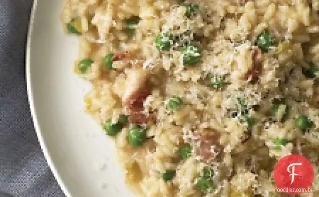 Alho-Poró, Bacon E Risoto De Ervilha