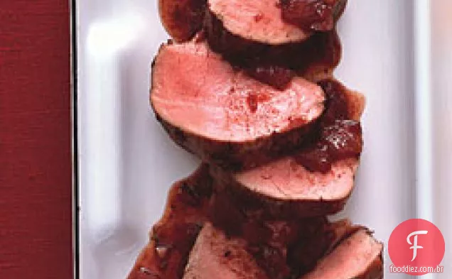 Lombo de porco assado com Chutney de maçã