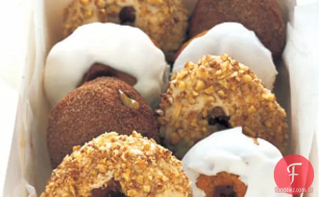 Rosquinhas cappuccino levantadas com recheio de Creme de café expresso