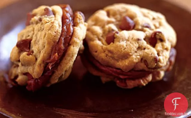 Chocolate Ao Leite-Biscoitos Sanduíche De Manteiga De Amendoim