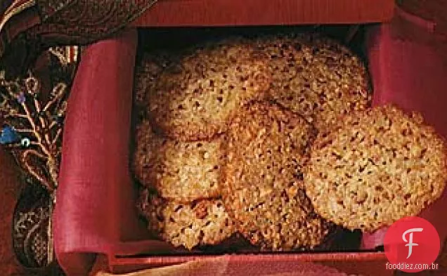Biscoitos De Renda Laranja-Amêndoa