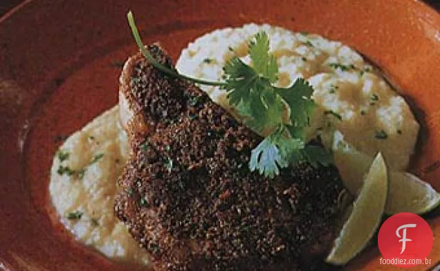 Costeletas De Porco Coentro-Cominho Spice Rub