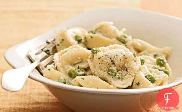 Tortellini Cremoso Com Ervilhas