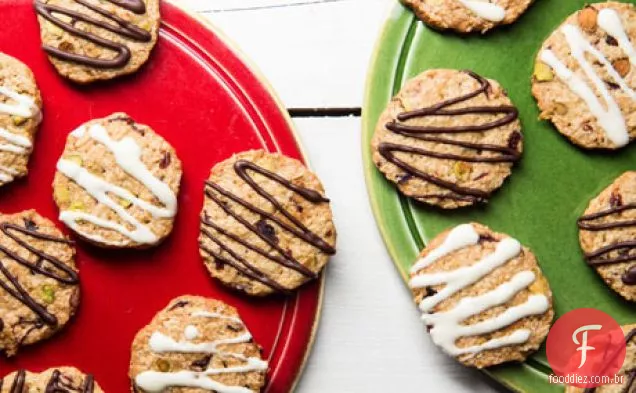 Pistache Cranberry Oatmeal Icebox Cookies