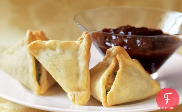 Samosas rápidas e fáceis
