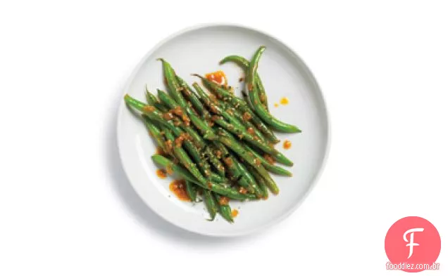 Feijão verde com manteiga de Miso