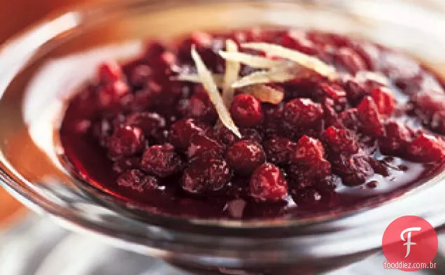 Compota de Cranberry com gengibre e melaço