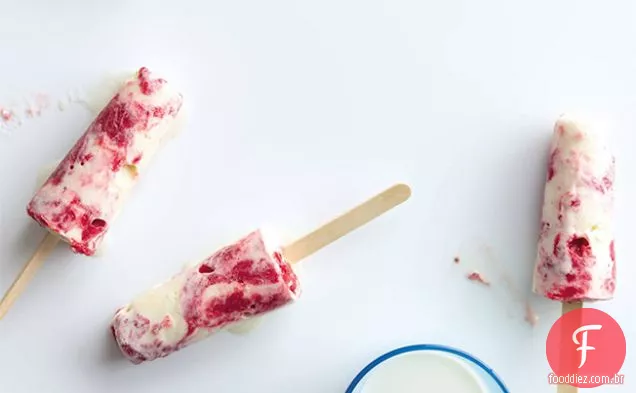 Morango-Baunilha Rodou Pops Congelados