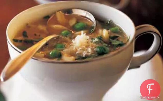 Sopa de ervilha e macarrão