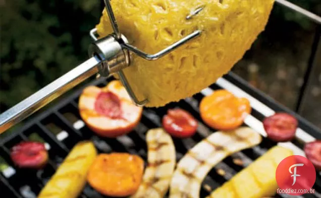 Fruta grelhada com limão Zabaglione