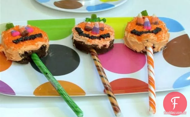 Abóbora Brownie Pops