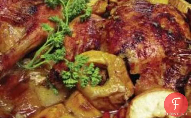 Rosh Hashanah frango com canela e maçãs de Metz