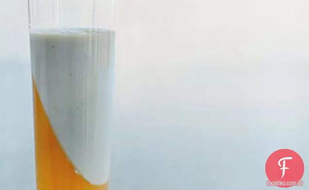 Gelée de maracujá com Creme De Manjericão