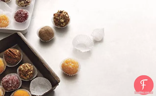 Bombons de frutas e especiarias