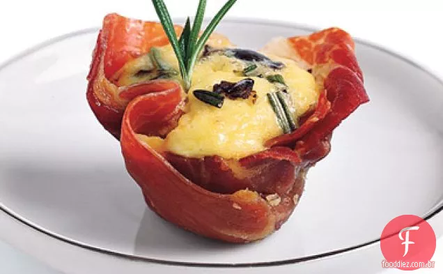 Quiche em copos Prosciutto