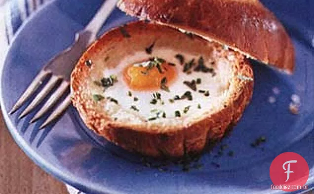 Ovos cozidos em Brioches