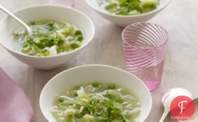 Alho-Poró, Ervilha E Sopa De Hortelã
