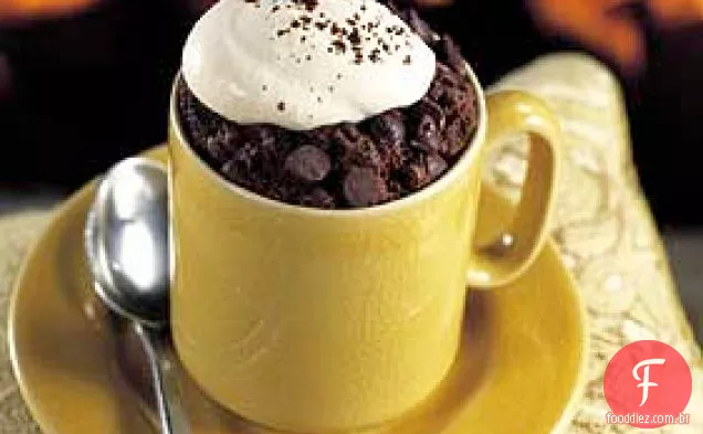 Chocolate-bolos de Lava expresso Com Chantilly expresso