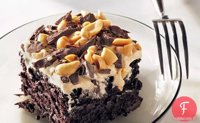 Bolo Divertido Com Manteiga De Amendoim E Chocolate