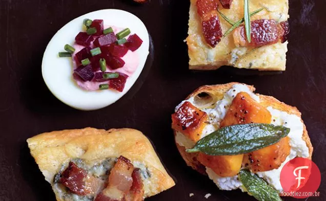 Queijo Azul-Bacon Focaccia