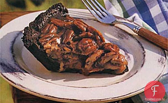 Pecan, caramelo e Torta de Fudge
