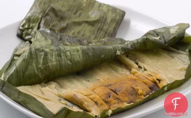 Turquia Tamales com Mole Negro
