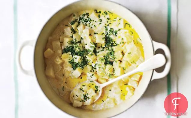 Batatas De Cebolinha Cremosas