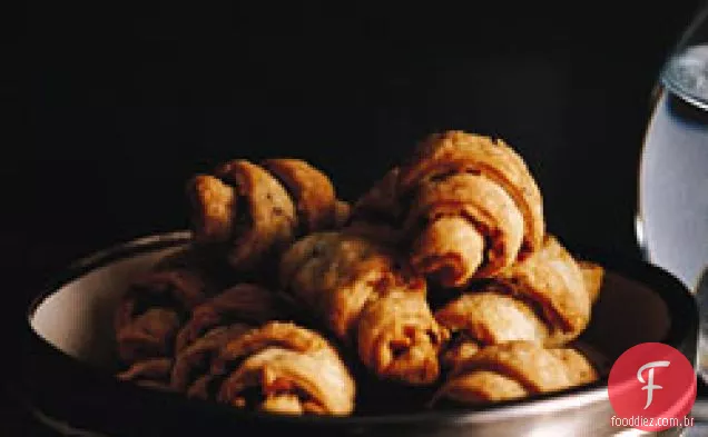 Avelã e azeitona Rugelach