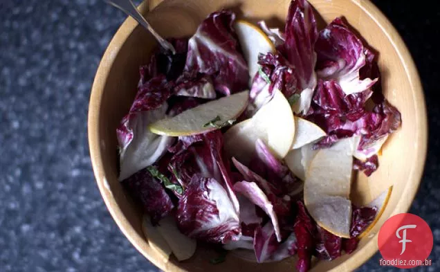 Salada Radicchio, Maçã E Pêra