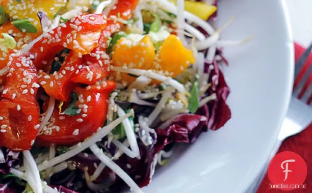 Radicchio, Pimentas E Brotos