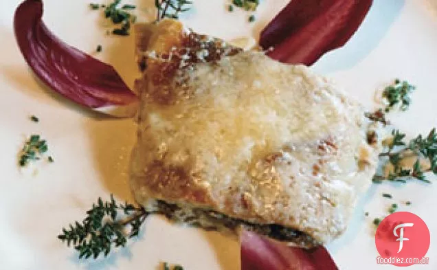 Radicchio Strudel Com Queijo Fontina