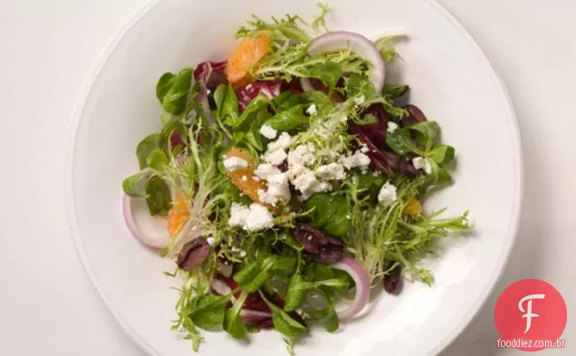 Salada Radicchio Com Laranjas E Azeitonas