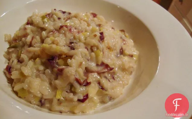 Alho-Poró, Radicchio E Fontina Risotto
