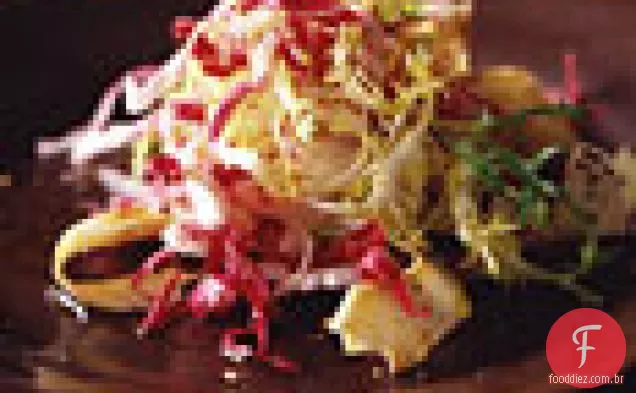 Salada Radicchio, Frisée e alcachofra