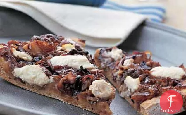 Pizza com Sauteéd Radicchio