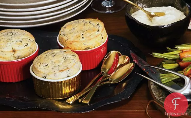 Espinafre-Soufflés De Parmesão