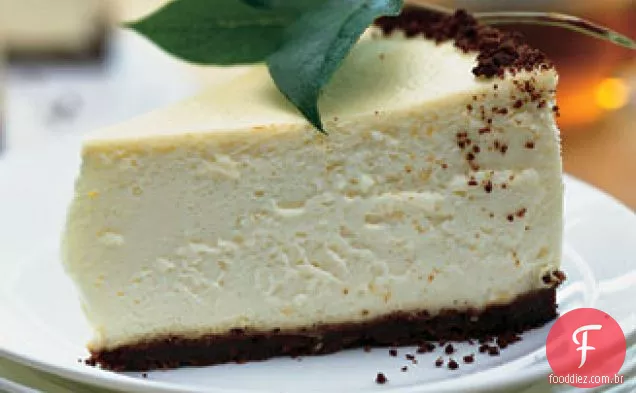Cheesecake de limão com crosta Gingersnap