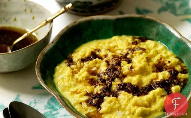Milho creme com manteiga de Garam Masala