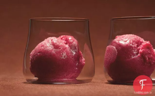 Sorbet de Cranberry e baunilha