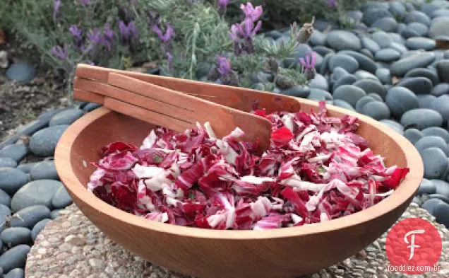 Salada Radicchio Com Limão E Azeitonas