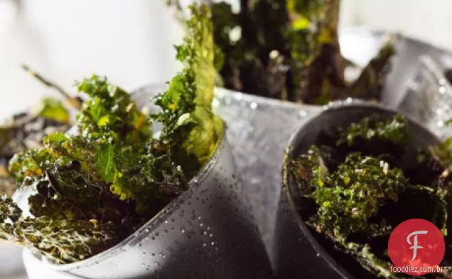 Parmesão Pimenta Curly Kale Chips