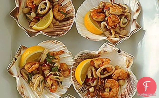 Salada De Frutos Do Mar Grelhada