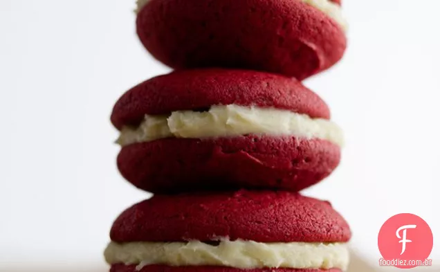 Vermelho Veludo Whoopie Tortas