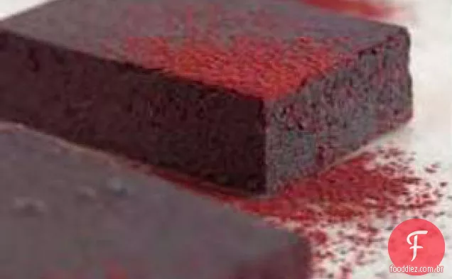 Quadrados De Chocolate De Veludo Vermelho