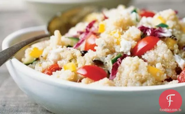 Salada Grecian Quinoa Rápida Colorida